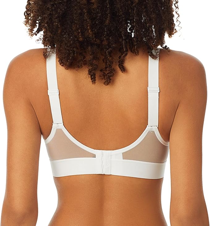 DKNY Sheers Wirefree Softcup Bralette Bra WHITE XL