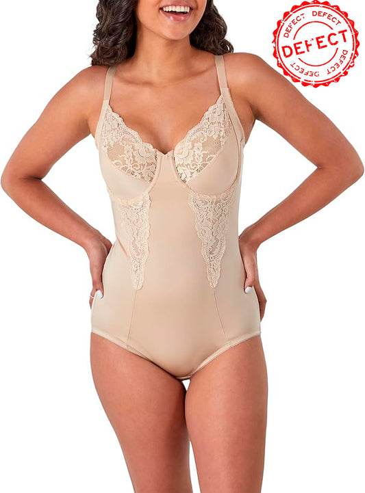 NWD MAIDENFORM Ultra Firm Body Shaper With Built-in Underwire Bra NUDE 38C