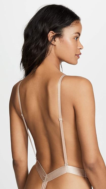 NWD FASHION FORMS U Plunge Backless Strapless Bodysuit NUDE M