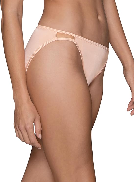 VANITY FAIR Illumination String Bikini Panties ROSE BEIGE L