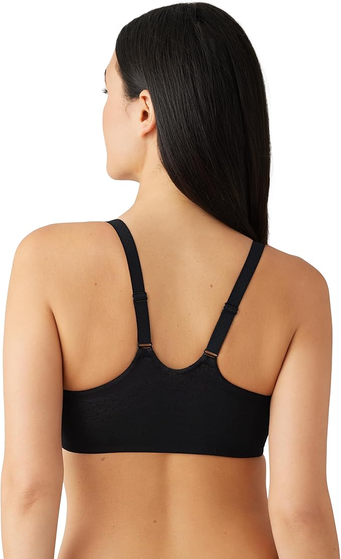 WACOAL Back Appeal Front Close Racerback T-Shirt Bra BLACK 38DD