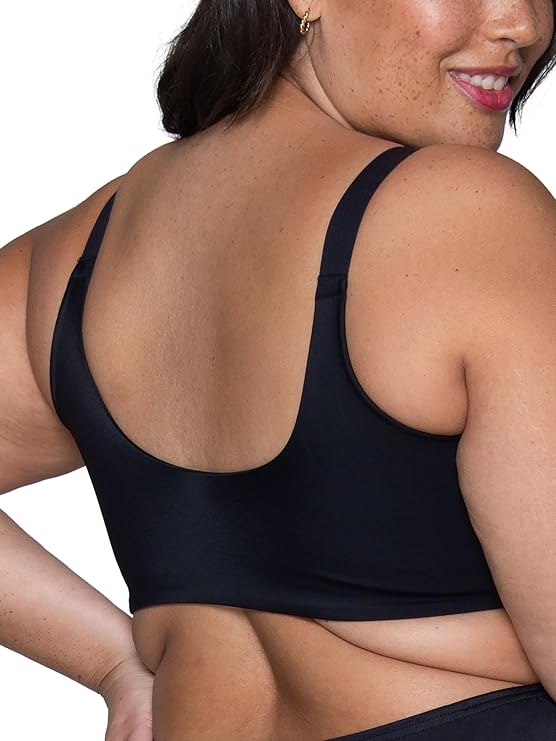 VANITY FAIR Full Figure Front Closure Bra BLACK 40D