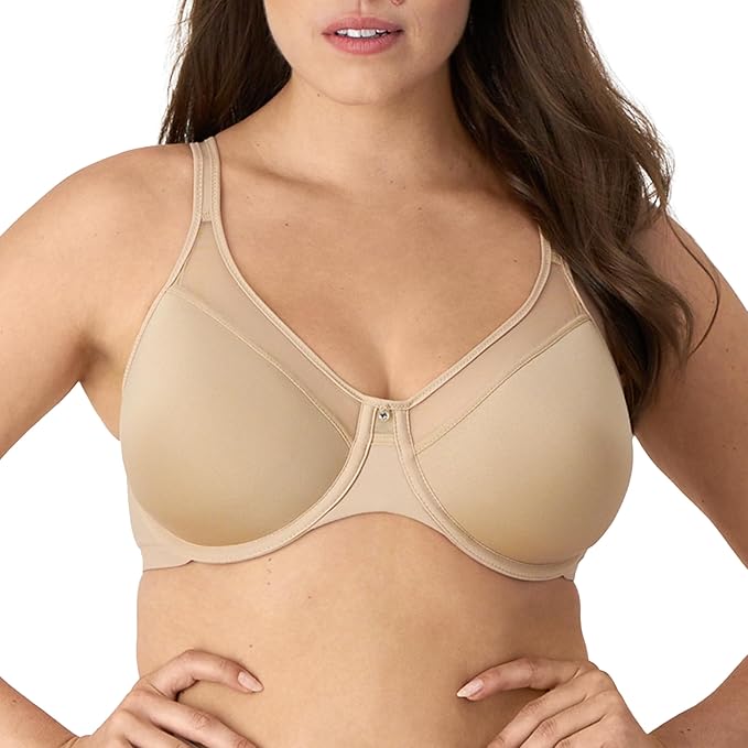 BALI Underwire One Smooth U Ultra Light T-Shirt Convertible Bra NUDE 34D