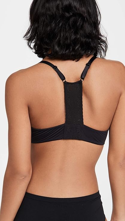 B.TEMPT'D Lightly Padded Front Close Racerback T-Shirt Bra BLACK 34DDD