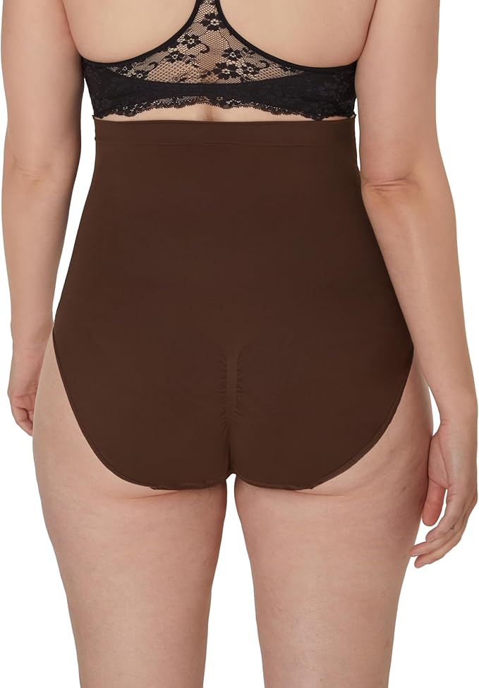 MAIDENFORM Seamless Shapewear, Tummy Control High-waist Brief BROWN L
