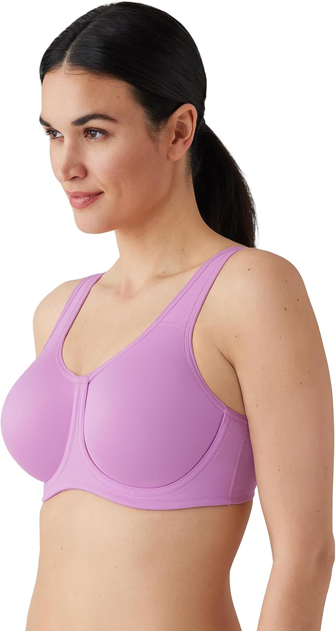 WACOAL Simone Sport Unlined Full Coverage Underwire Sports Bra PINK 34G