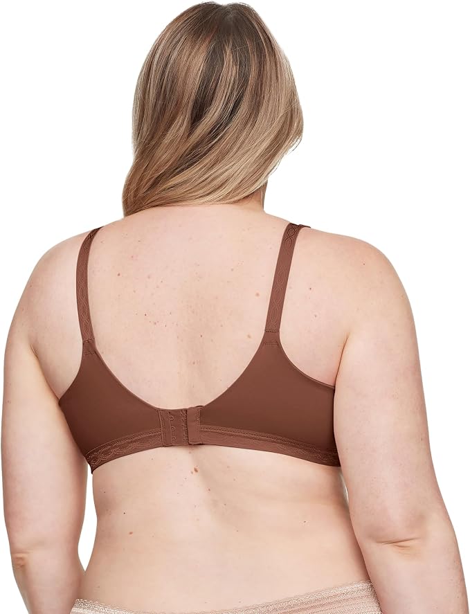 WARNER'S Super Soft Wireless Lightly Lined Comfort Bra MAHOGANY 34C