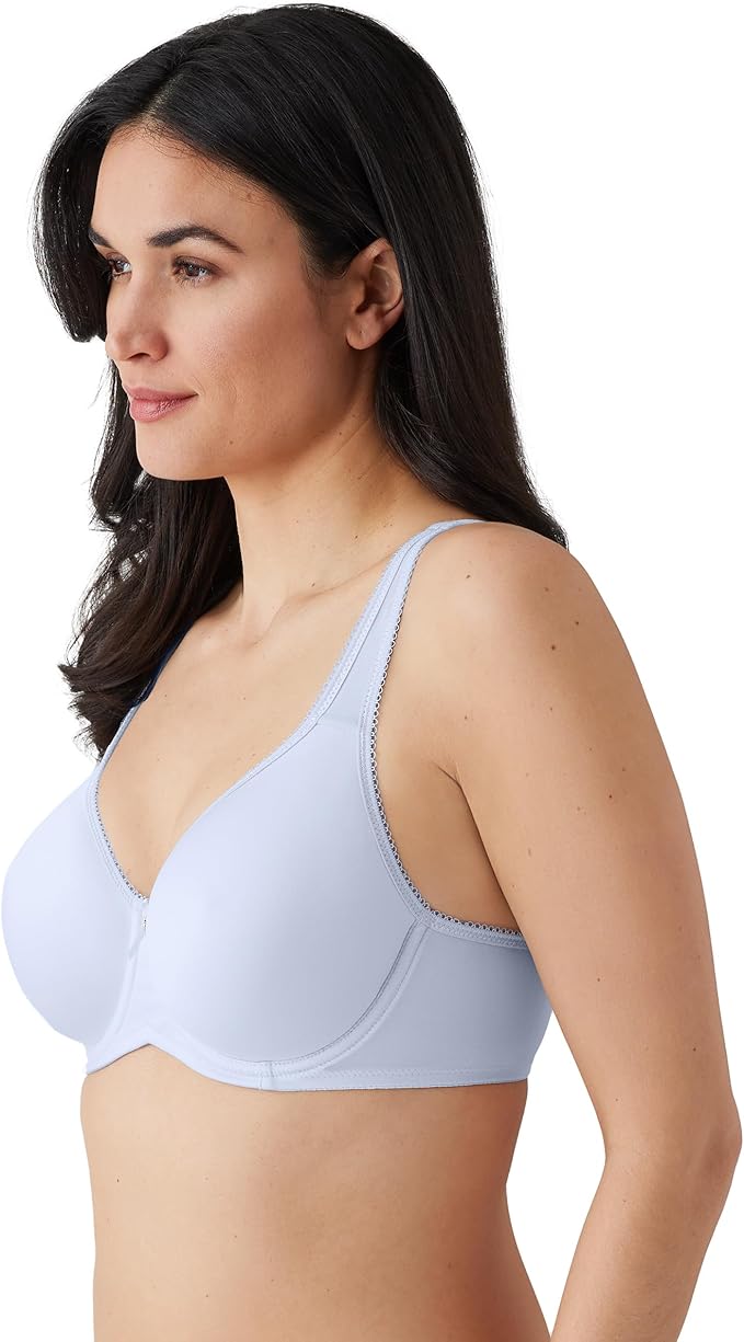 WACOAL Basic Beauty Lightly Padded Underwire Full Coverage T-Shirt Bra BLUE 40C