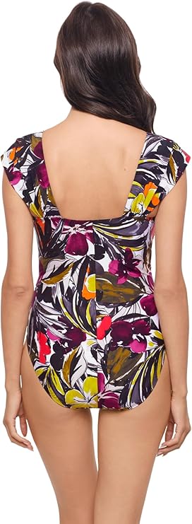 MAGICSUIT Hot House Natalie Cap Sleeve Shelf Bra One Piece MULTICOLOR 12