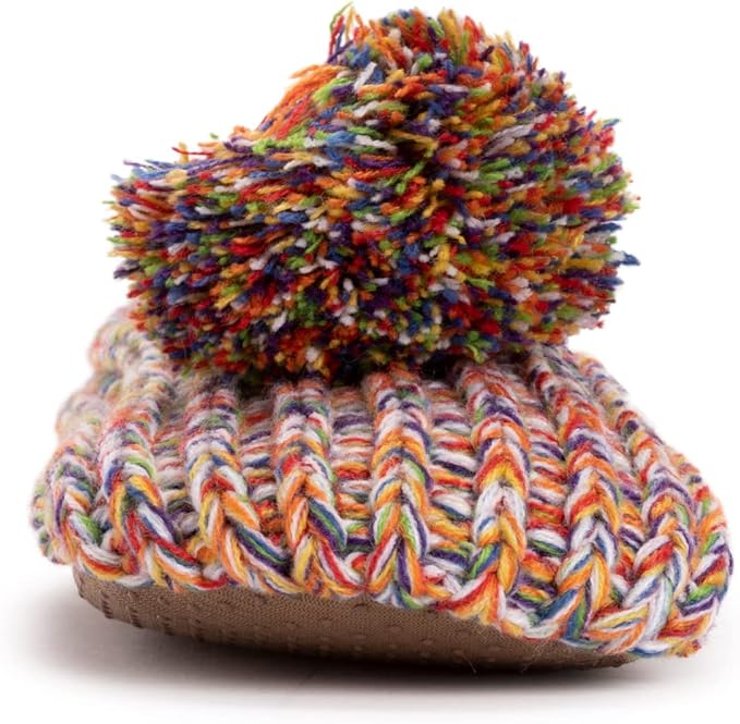 MIUK LUKS Ballerina Slippers RAINBOW S