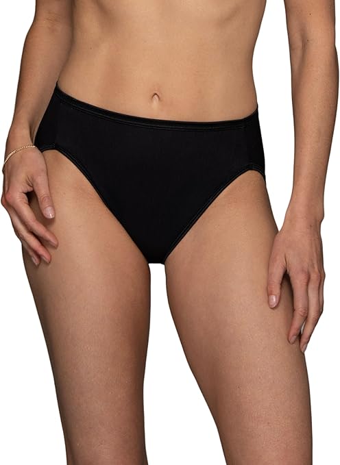 VANITY FAIR Illumination Hi Cut Panties MIDNIGHT BLACK S