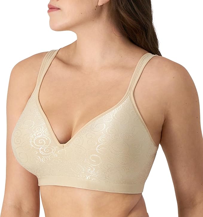 BALI Wireless Bra Comfort Revolution Full-Coverage Bras NUDE 42D