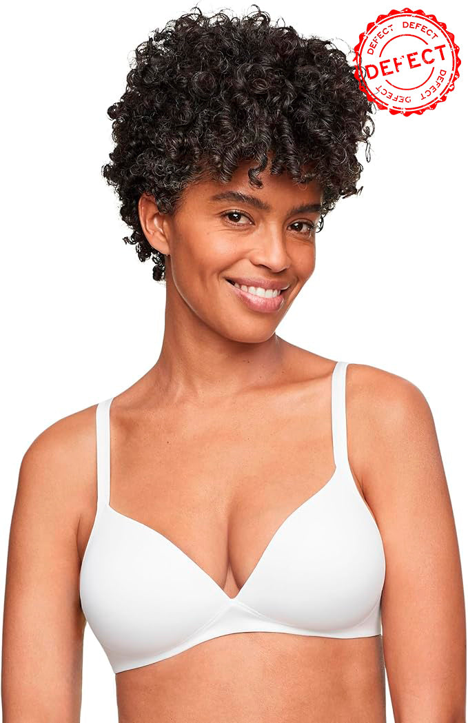 NWD WARNER'S Elements of Bliss Wire-Free Bra WHITE 34C