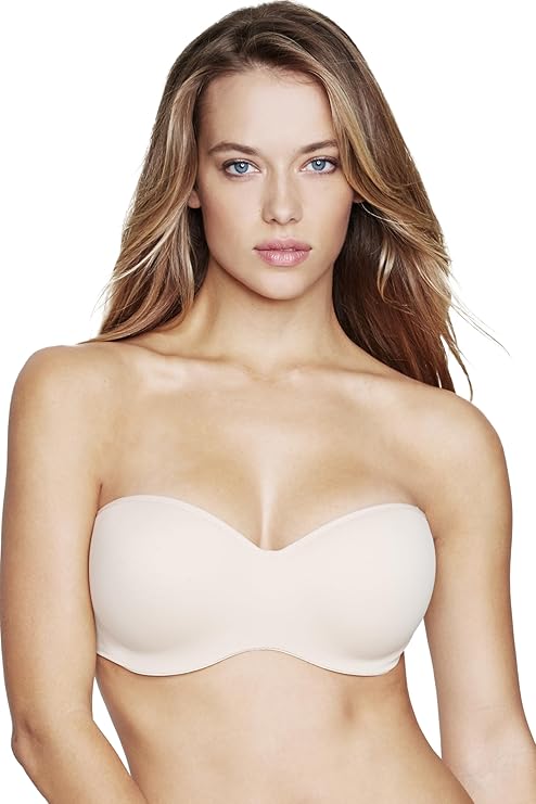 NWD DOMINIQUE Hidden Underwire Convertible Strapless Bra BEIGE 32DD
