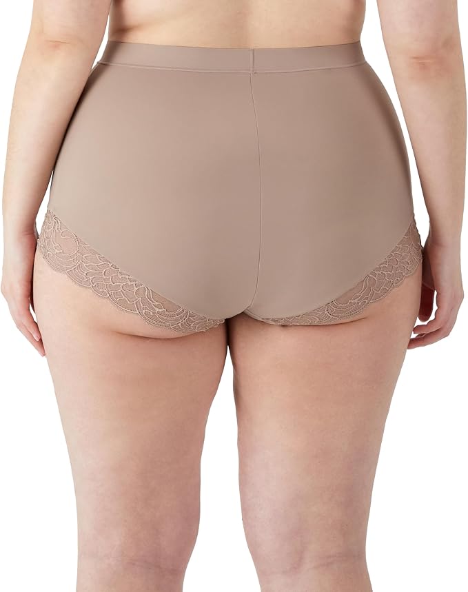 MAIDENFORM Eco Lace Firm Control Shaping Brief EVENING BLUSH XL