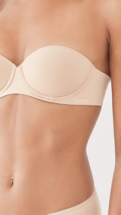 NWD CALVIN KLEIN Perfectly Fit Strapless Convertible Push-Up Bra BARE 30C