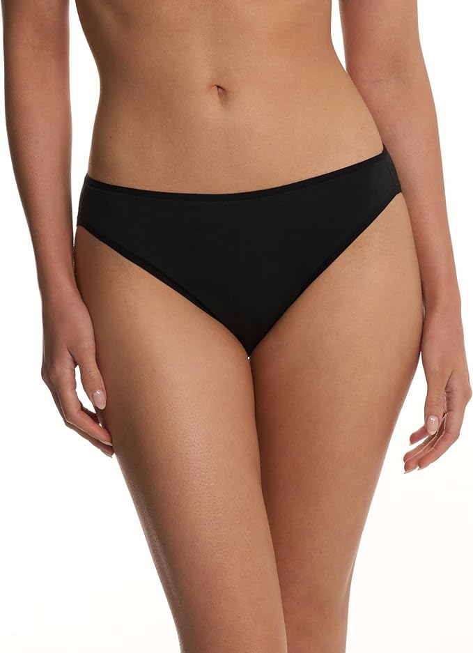 NATORI Bliss Bare Cotton Bikini 3-pack BLACK M