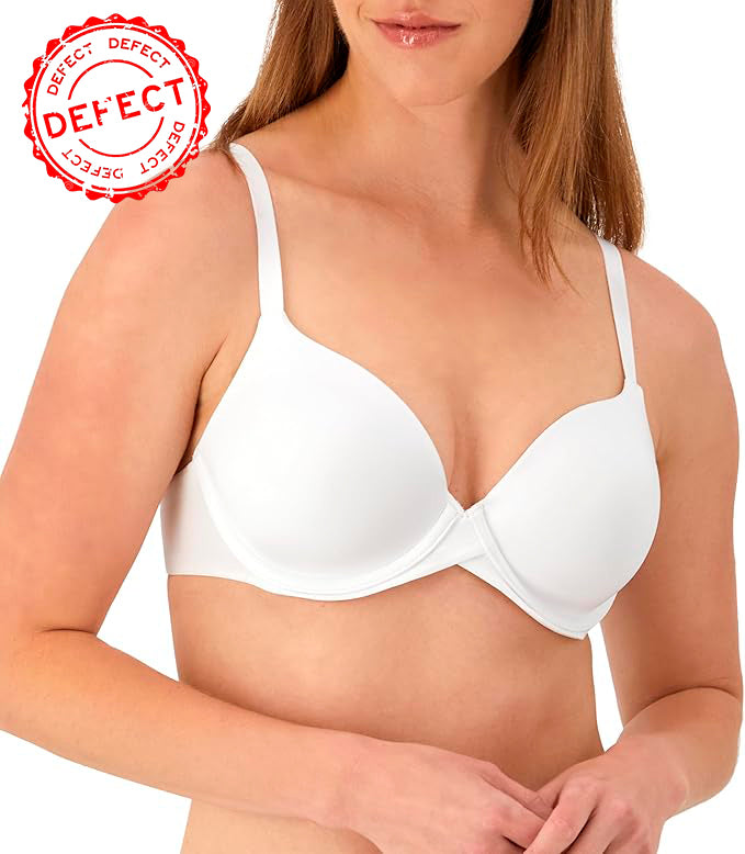 NWD MAIDENFORM Demi Underwire Bra WHITE 34D