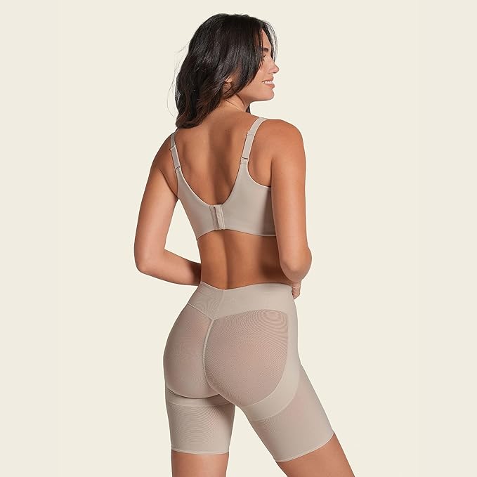 LEONISA PowerUp Shapewear Shorts BEIGE S