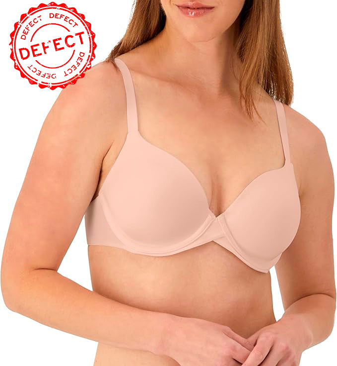 NWD MAIDENFORM Demi Underwire Bra One Fab Fit Lightly Padded Bras SANDSHELL 34B