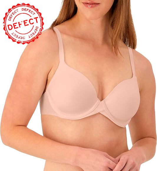 NWD MAIDENFORM Demi Underwire Bra, One Fab Fit Lightly Padded Bra SANDSHELL 32A
