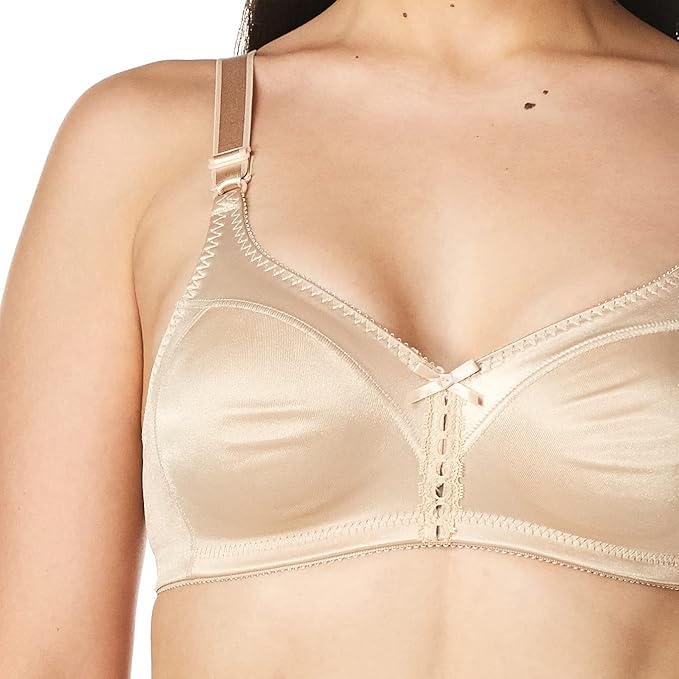 BALI Double Support Wireless Comfortsoft Full-coverage Wirefree Bra WHITE 38DD
