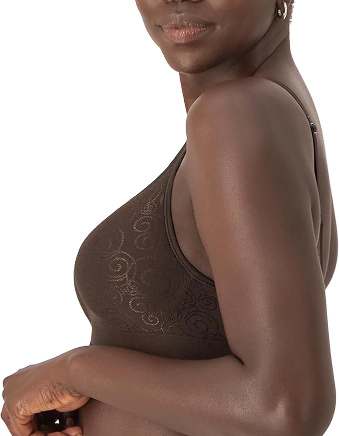 BALI Comfort Revolution Wireless Bra Full-Coverage Wirefree BROWN 34C