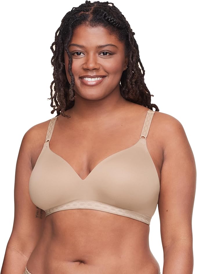 WARNER'S Cloud 9 Super Soft Wireless Lined Comfort Bra TOASTED ALMOND 38B