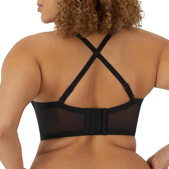 MAIDENFORM Lace Bralette, Padded Longline Bralettes BLACK 40C