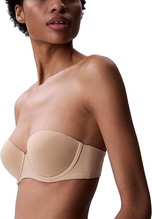 CALVIN KLEIN Perfectly Fit Strapless Convertible Push-Up Bra BARE 30C