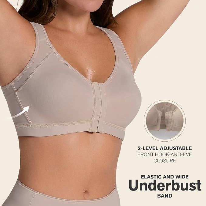 LEONISA Multi-Functional – Posture Corrector Bra Wireless BEIGE 34C