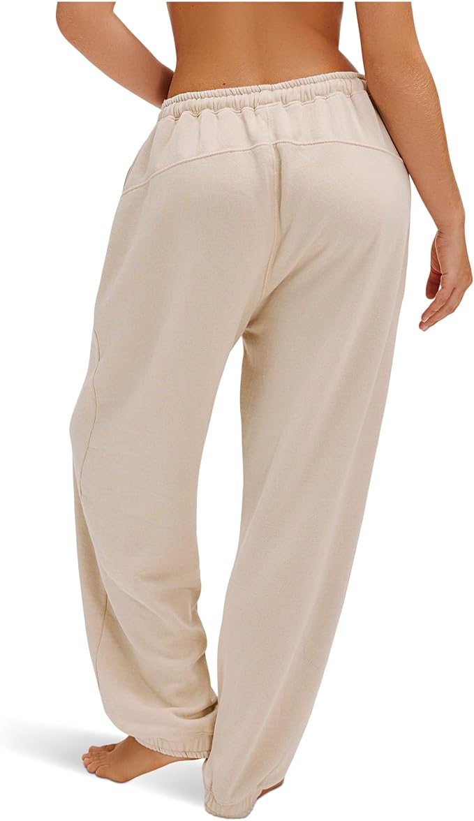 FREE PEOPLE Slow It Down Joggers LIGHT SAND M