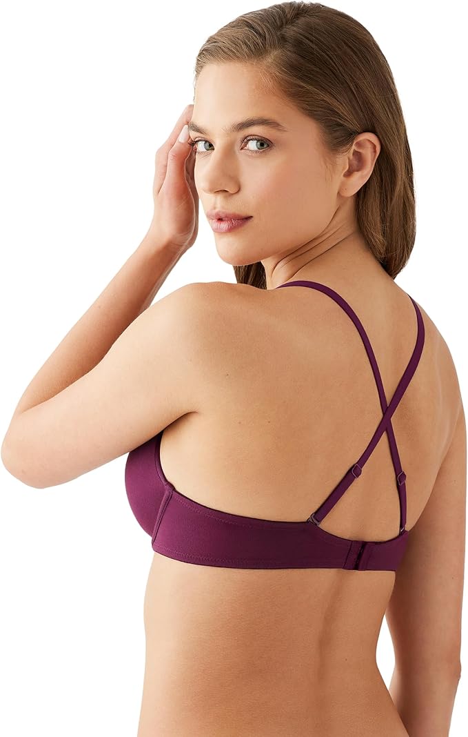 B.TEMPT´D Cotton to a Tee Plunge Convertible T-Shirt Bra PURPLE