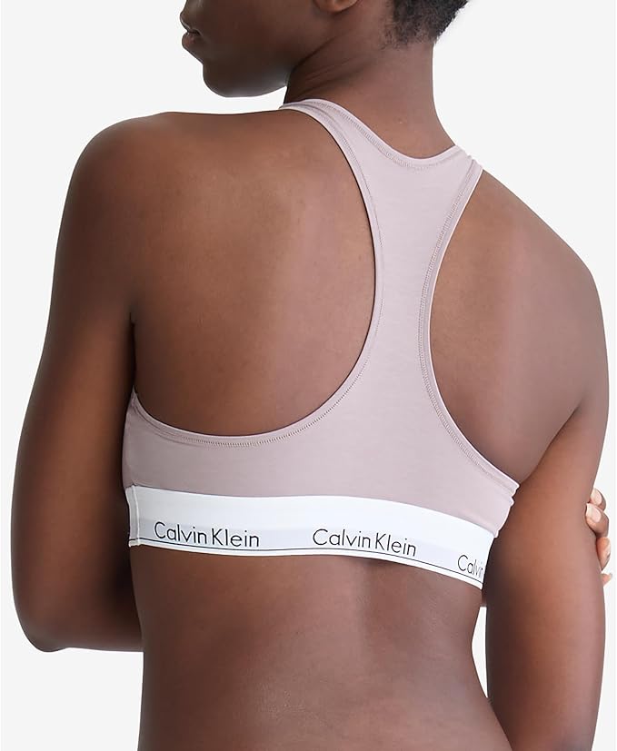 CALVIN KLEIN Modern Cotton Unlined Wireless Bralette SAND TRAP XS