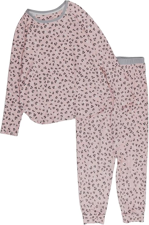CUDDL DUDS Brushed Sweater Knit Long Sleeve Pajama Set PINK