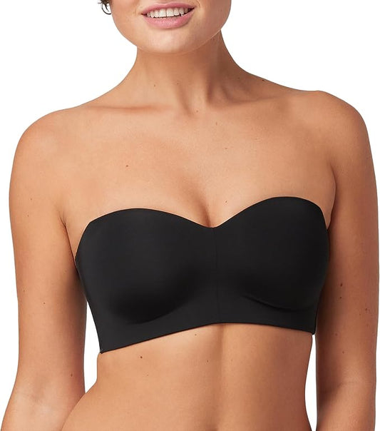 MAIDENFORM Pure Comfort Strapless, Stay-put Wireless BLACK M