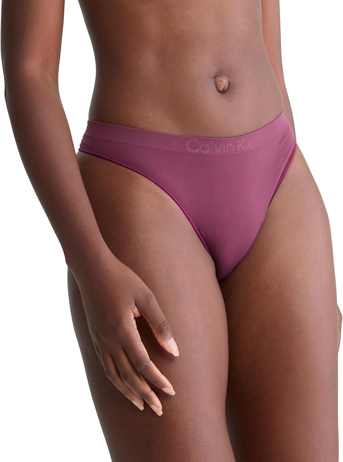 CALVIN KLEIN Bonded Flex Bikini MAUVE WINE L