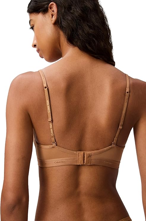 NWD CALVIN KLEIN Form to Body Lightly Lined Triangle Bralette RUSSET L