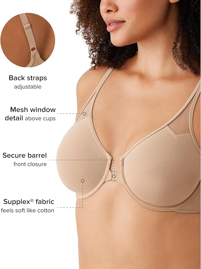 WACOAL Body by Unlined Underwire Racerback Bra WHITE 34B