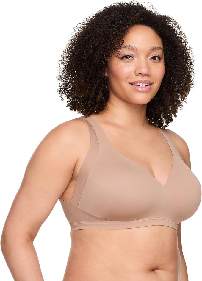WARNER'S Comfort Wireless Lightly Lined T-Shirt Bra TOASTED ALMOND S