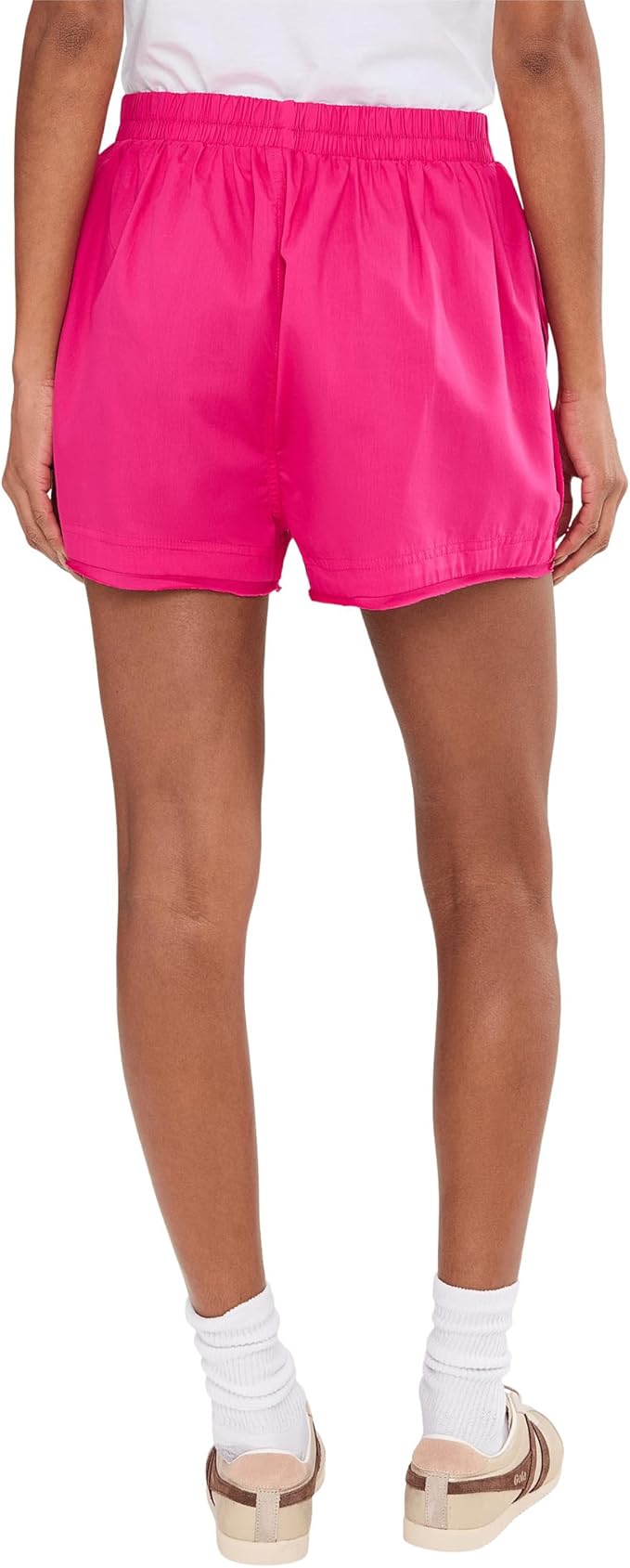 FREE PEOPLE Day to Day Solid Boxers PINK PEACOCK M