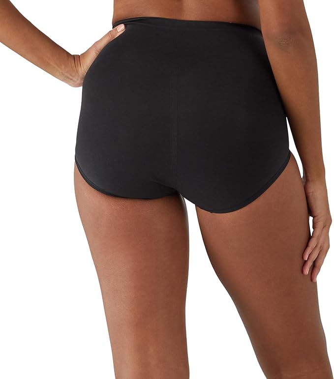 BALI Extra Firm Tummy-Control Seamless Brief Underwear BLACK XL