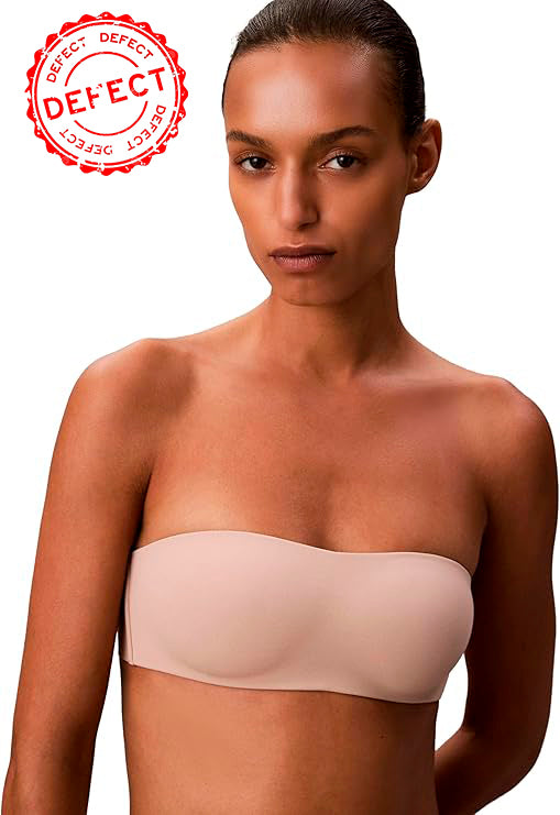 NWD CALVIN KLEIN Perfectly Fit Adapt Bandeau Strapless Bra BEIGE M