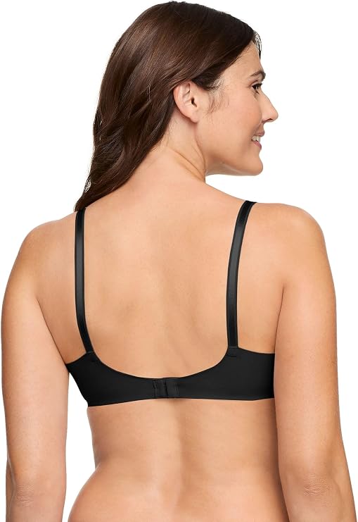 WARNER'S No Side Effects Full-Coverage Underwire Bra BLACK 34C