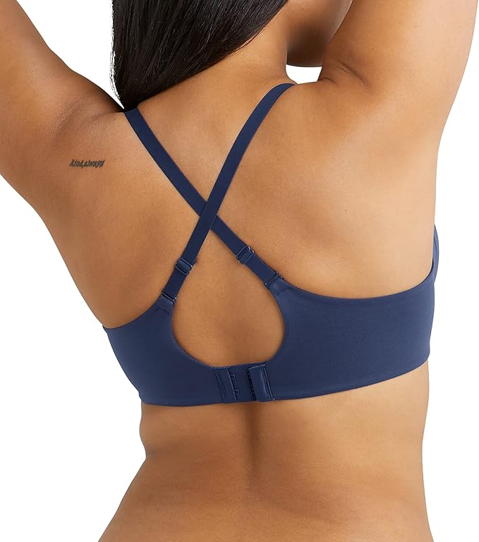 MAIDENFORM Push-Up Bra with Microfiber NAVY ECLIPSE 38D