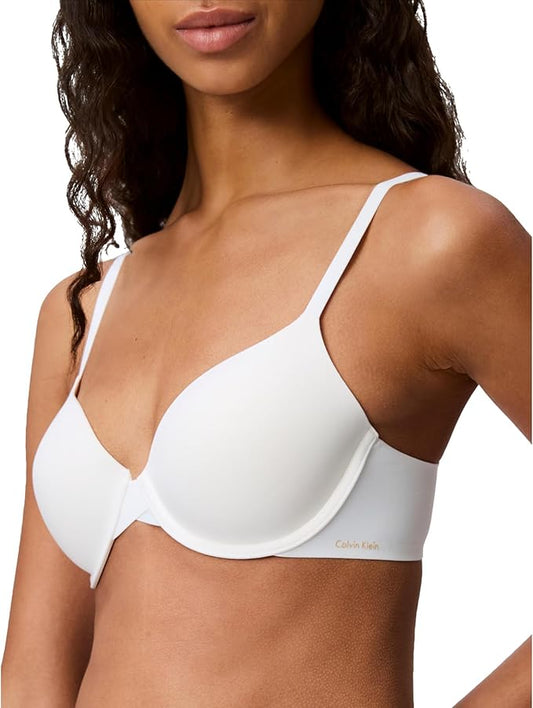 NWD CALVIN KLEIN Perfectly Fit Memory Touch T-Shirt Bra WHITE 32C