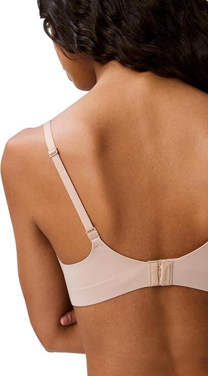 CALVIN KLEIN Liquid Touch Lightly Lined Scoop Neck Bra HONEY ALMOND 34C
