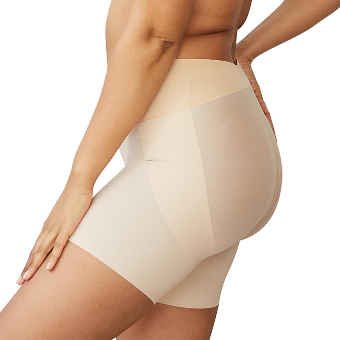 NWD MAIDENFORM Tame Your Tummy Booty Lift Shorty BEIGE S