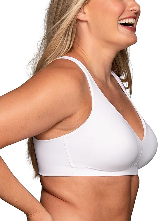 VANITY FAIR Beauty Back Smoothing Wireless Bra WHITE XL
