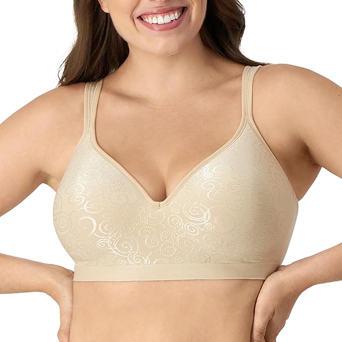 BALI Wireless Bra Comfort Revolution Full-Coverage Bras NUDE 42D